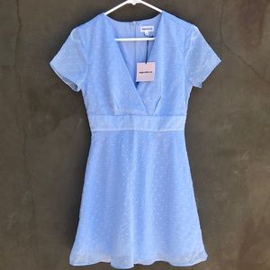 Bree Mini Dress in Light Blue